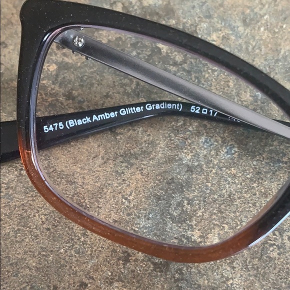 Coach 6107 NEW Frames Black Amber Glitter Gradient - Picture 2 of 8